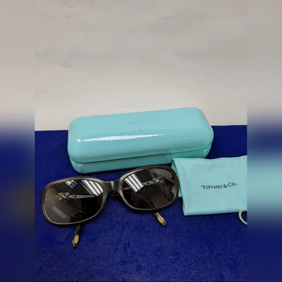 Tiffany & Co. Optical frames #543 TIFFANY & Co. Eyeglasses TF 2223-B 8055 54-16 Black on Blue  main image 2
